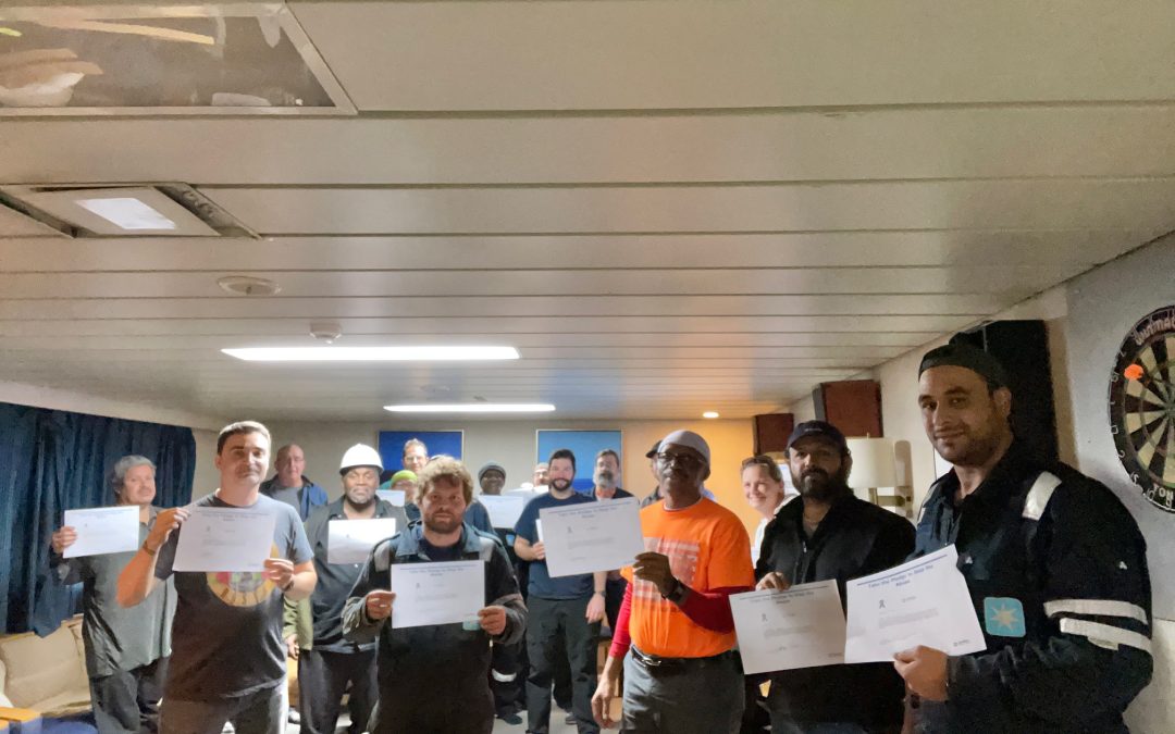 Maersk Sentosa Crew Takes Anti-SASH Pledge