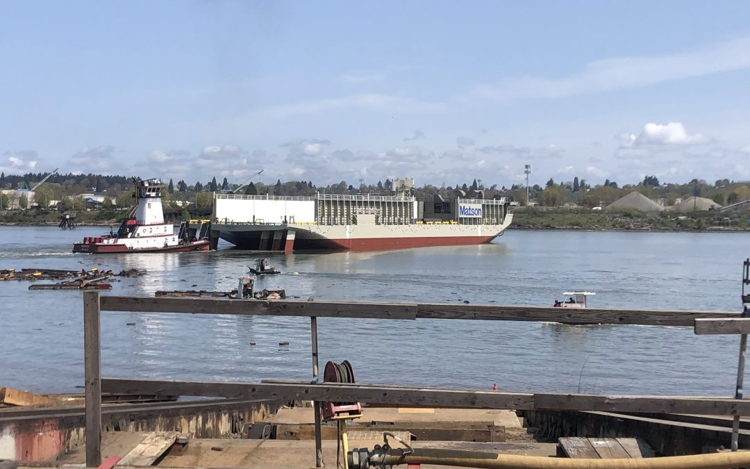 Shaver Transportation & Matson’s Newest Barge