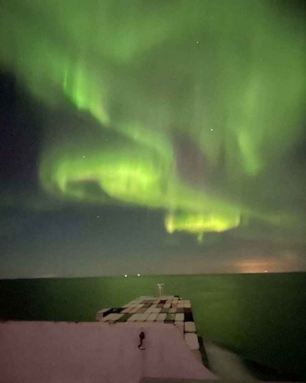 Northern Lights from MV MAUNALEI Bridgedeck