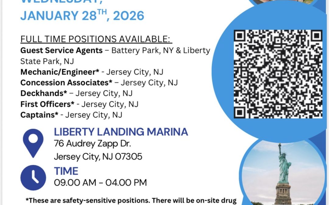 Statue City Cruises Job Fair Jan. 28, 2026